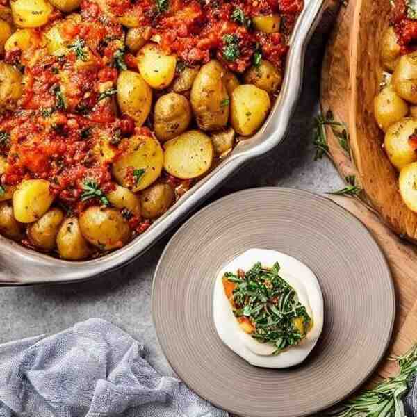 Итальянская картофельная шарлотка